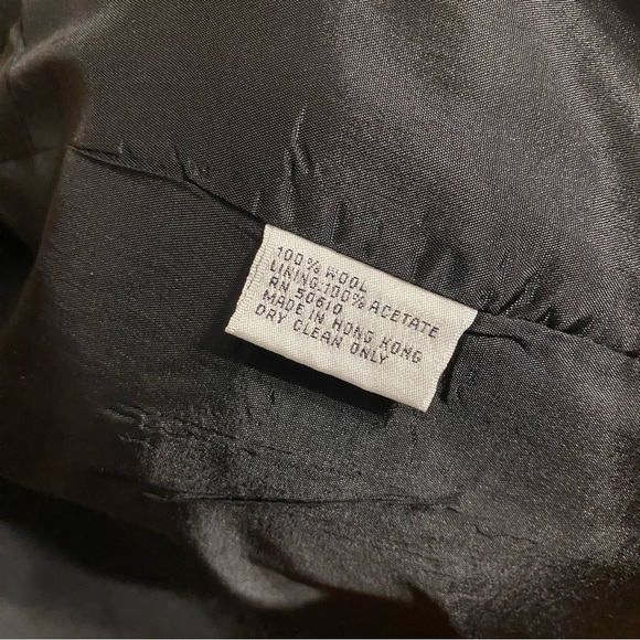 Kasper Embellished 100% Wool Zip Up Snap Button Detail Blazer Work Coat - Picture 6 of 7